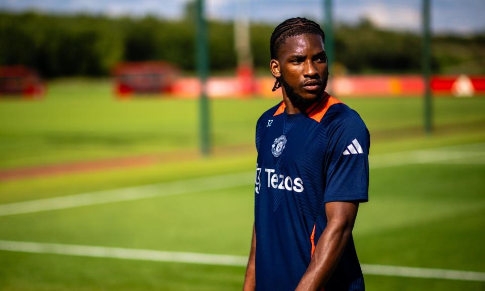 <span>Teenager Willy Kambwala made 10 appearances for Manchester United last season.</span><span>Photograph: Ash Donelon/Manchester United/Getty Images</span>