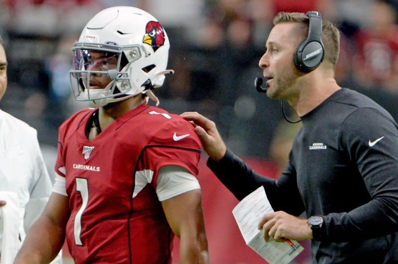 The Arizona Cardinals fired former head coach Kliff Kingsbury before the 2023 season. File Photo by Art Foxall/UPI