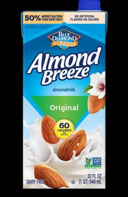 Blue Diamond Almond Breeze Shelf Stable Original Almond Milk