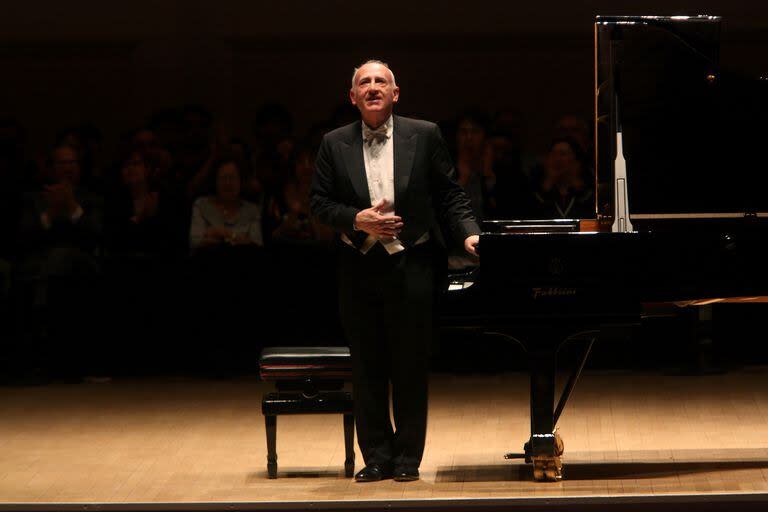 Maurizio Pollini, al finalizar un concierto que había dado en el Carnegie Hall, de New York