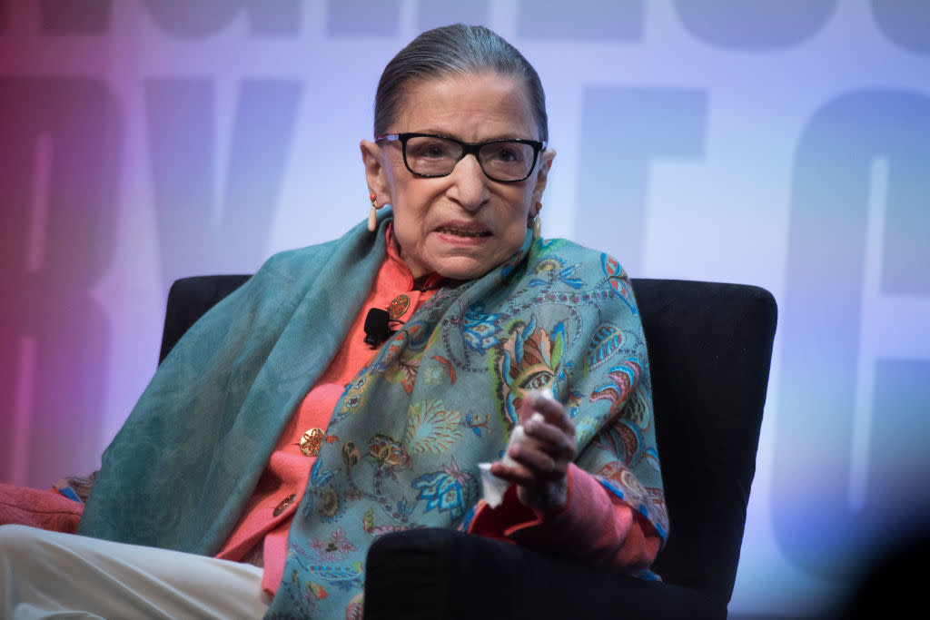 The death of Supreme Court Justice Ruth Bader Ginsburg is mourned by her many fans, including celebrities. (Photo: Tom Williams/CQ-Roll Call, Inc via Getty Images) 