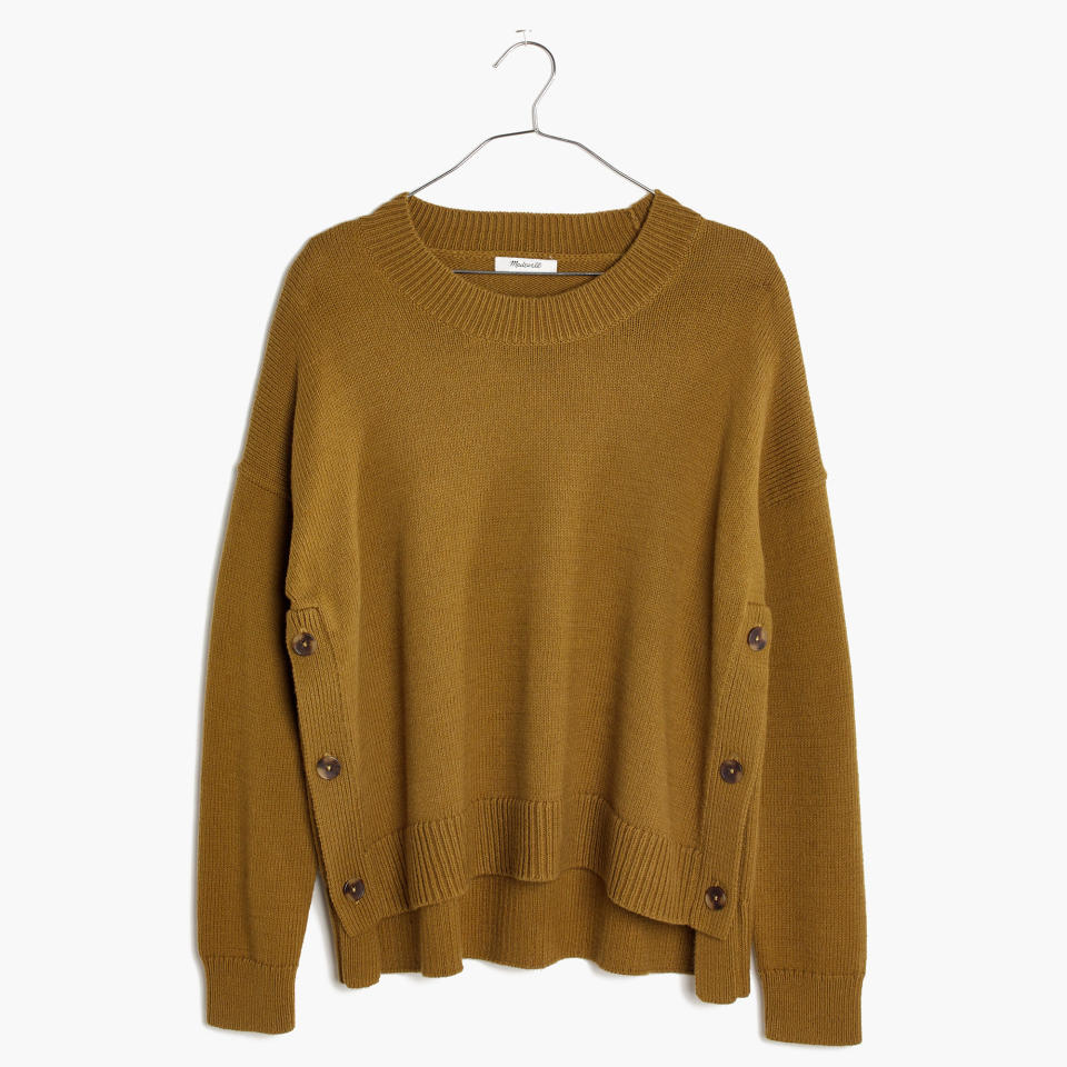 brownstone side-button sweater