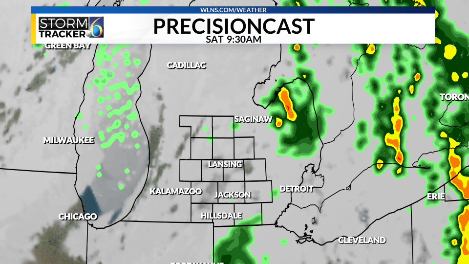 The Storm Prediction Center has placed Mid-Michigan in a Marginal Risk (Level 1 of 5) for Severe weather on Saturday. (WLNS)