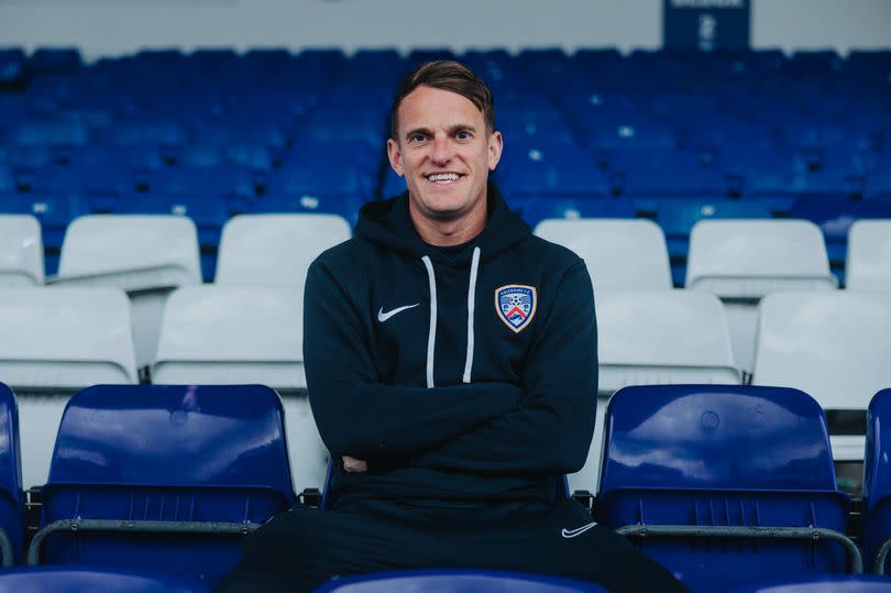 A picture of Coleraine head coach Dean Shiels