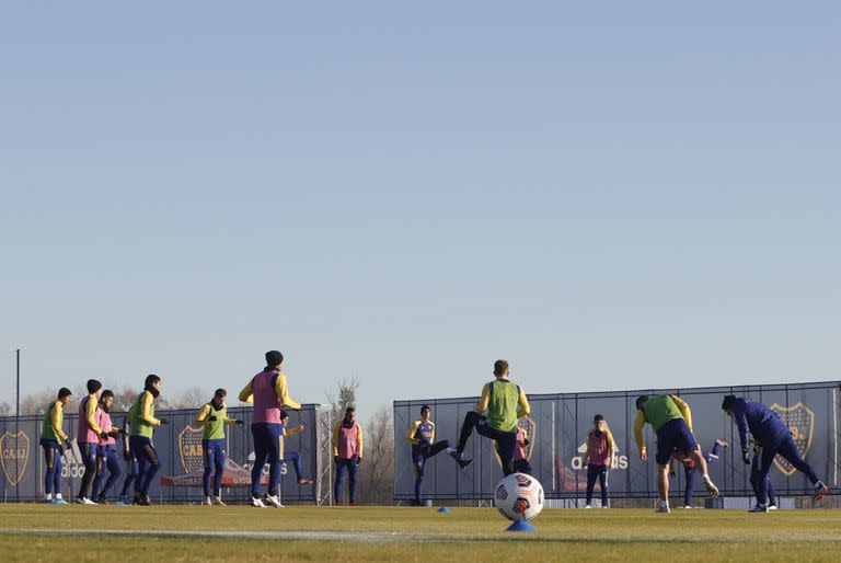 El plantel de Boca, a una semana de volver a competir por la Copa Libertadores