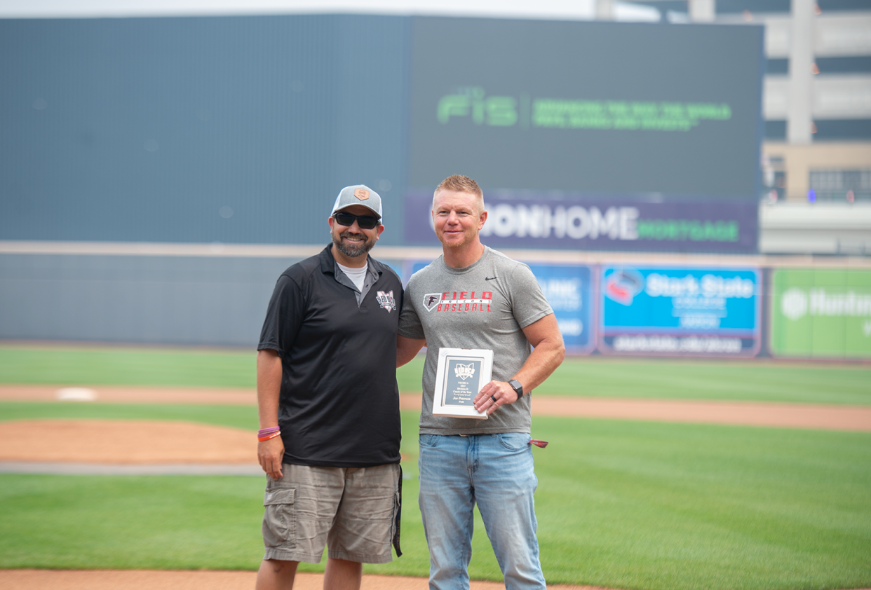 Field's Joe Peterson pictured prior to last year's NEOBCA All-Star Game at Canal Park.