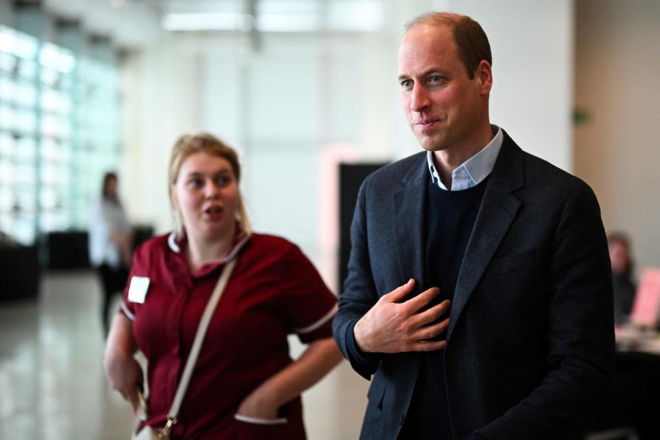 Prince William took part in a royal engagement in Sheffield on Tuesday (Oli Scarff/PA Wire)