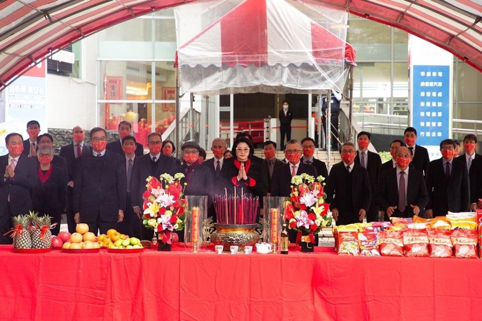 裕隆集團10日於新店總部舉行新春開工祈福儀典。裕隆／提供​​​​​