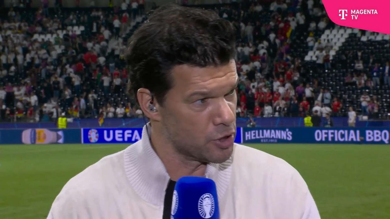 Für Michael Ballack waren Geduld und Beharrlichkeit die ausschlaggebenden Punkte für den späten Ausgleich der Nationalelf gegen die Schweiz. (Bild: MagentaTV)