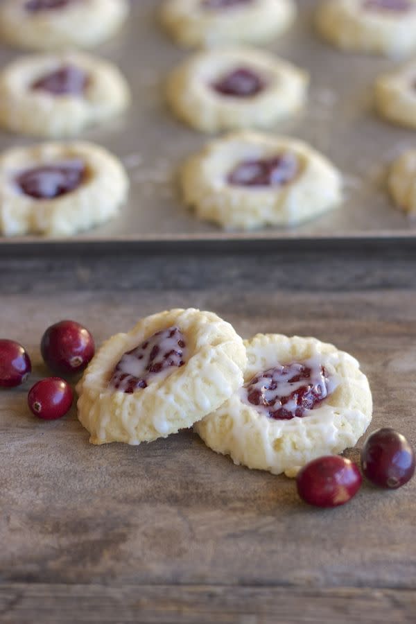 Cranberry Thumbprint Cookies