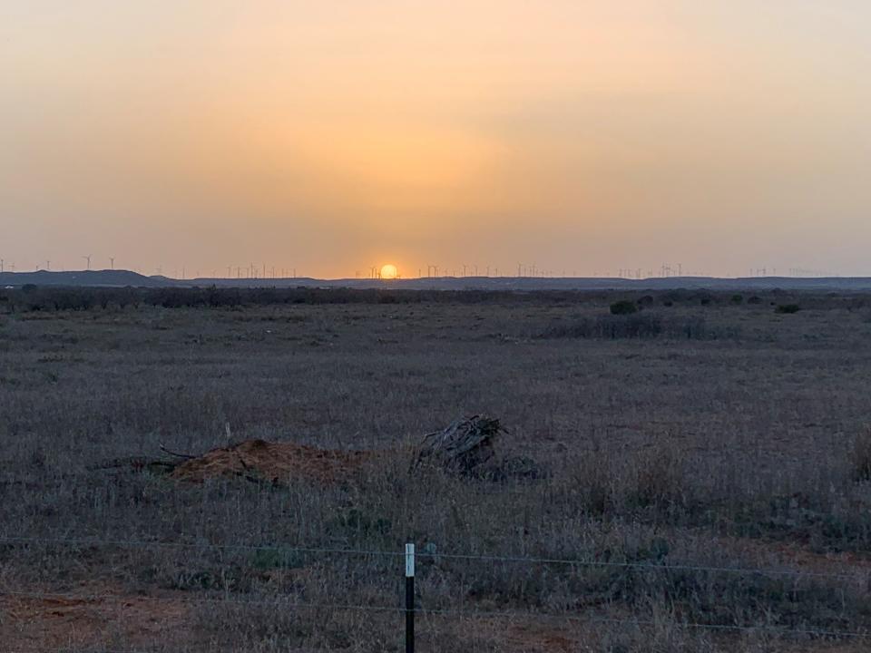 The sun sets on the outskirts of Taylor County, as the evening shift goes into full swing.