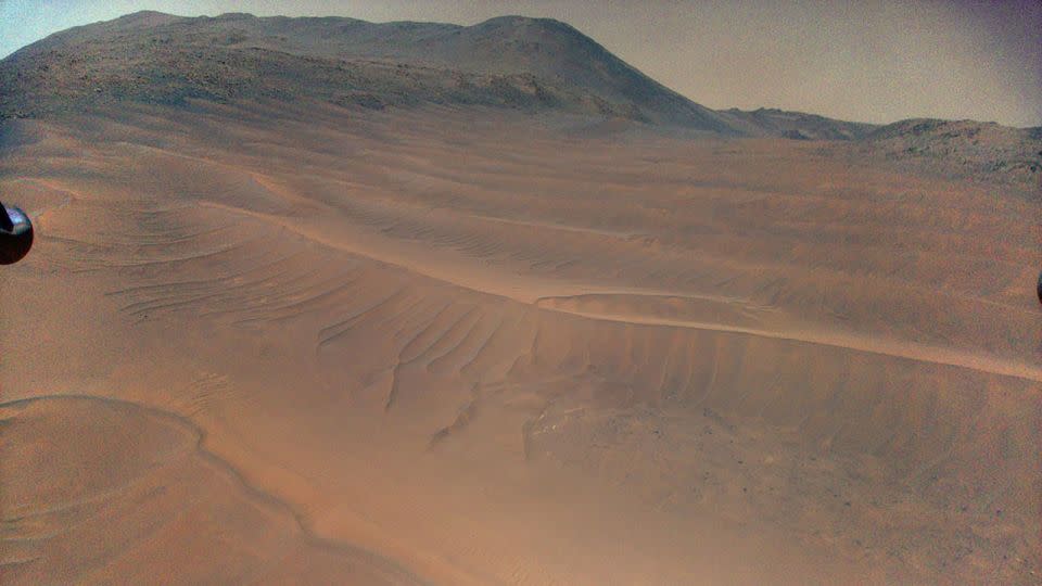 Ingenuity captured a spectacular view of sand dunes during its 70th flight on December 22, 2023. - NASA/JPL-Caltech