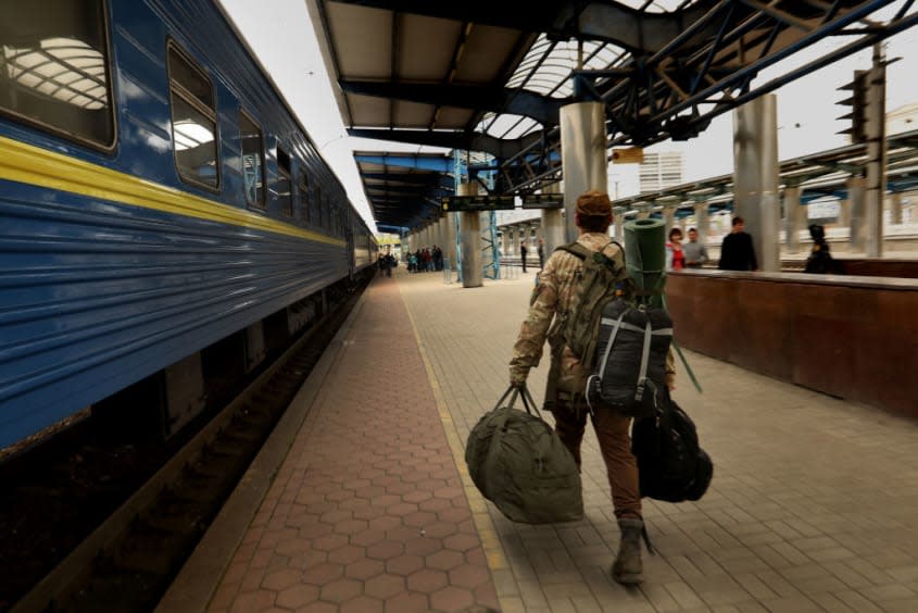 A Canadian volunteer fighter in Ukraine.