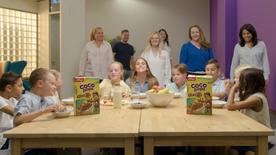 While some people only manage to eat a piece of fruit each morning, research from Kellogg’s has revealed a whopping 87 per cent of families still find time to sit down to breakfast together. Picture: Supplied