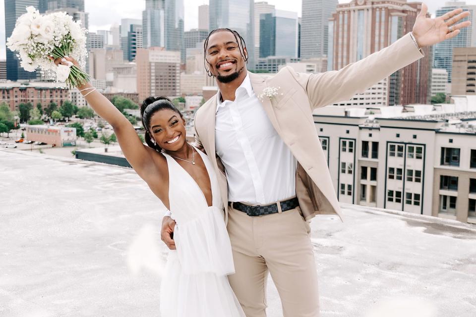 Simone Biles and Jonathan Owens Are Married! See All the Photos from the Couple's Intimate Wedding