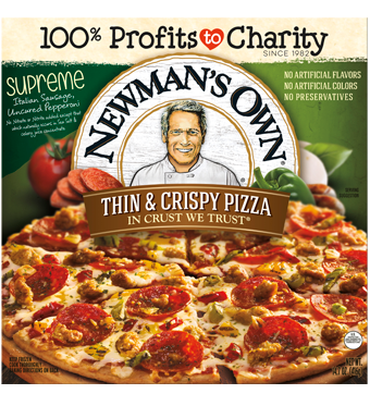 7. Newman's Own Thin & Crispy Supreme Pizza