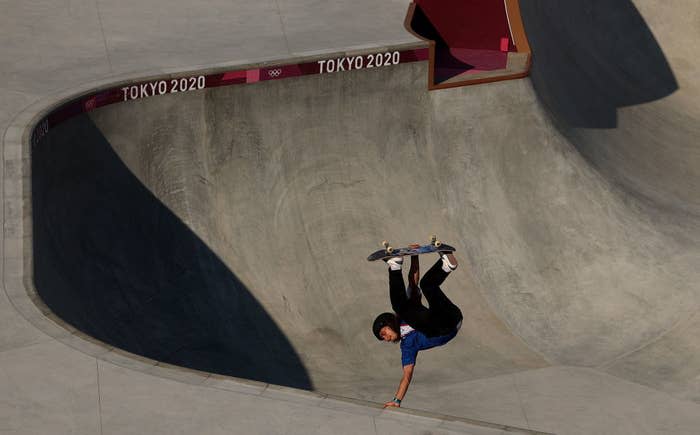 The sport features two disciplines: park and street. The former competition takes place on a skate park, which comprises a large bowl featuring curves and ramps. Park skateboarding sees high-altitude jumps, given the bowl's near-vertical sides.On the other hand, street skateboarding features elements with (you guessed it) street-like obstacles, such as benches, rails, steps, curbs, and more off which athletes perform their tricks.