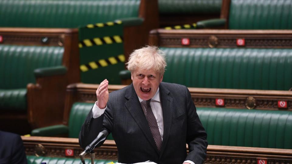 Boris Johnson verteidigte sein Vorgehen in der Causa Dyson im Parlament: Es sei darum gegangen, in der Hochphase der Pandemie Leben zu retten.