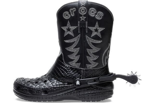 <p>Crocs</p> Crocs launches the new Classic Cowboy Boot in honor of Croctober