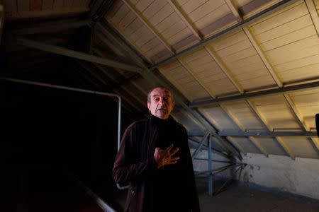 Ricardo Coquet who was a prisoner in the Naval Mechanics School (known as the ESMA), visits a exhibition about human rights at the former ESMA navy school and detention center of Argentina's 1976 military coup in Buenos Aires, Argentina June 28, 2018. REUTERS/Martin Acosta