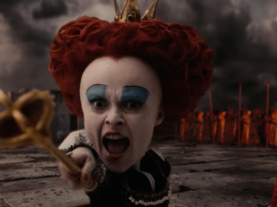 Helena Bonham Carter in "Alice in Wonderland" (2010).