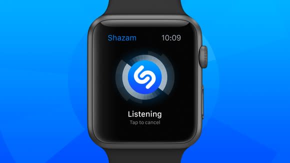 Shazam music discovery app on Apple watch.