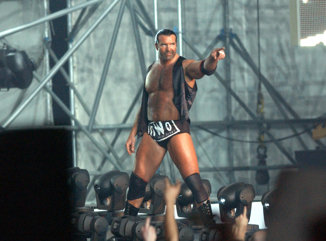 Scot Hall 'Razor Ramon' en la WWF Wrestlemania X8 (Foto: George Pimentel/WireImage vía Getty Images