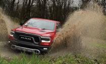 <p>The off-road-ready Rebel variant returns to the Ram 1500 lineup for 2019. The trim includes the kit from the available 4x4 Off-Road package, which boasts a 1.0-inch suspension lift over the standard 2019 Ram 1500, an electronically locking rear differential, exposed tow hooks, hill-descent control, and skid plates. The Rebel adds trim-specific bodywork, burly 33-inch Goodyear Wrangler DuraTrac tires, and Bilstein dampers with remote reservoirs. (Unlike before, the Rebel can now be had with the air suspension or without.) With that hardware, surely owners can find something rebellious to do-at least where the pavement ends.</p>