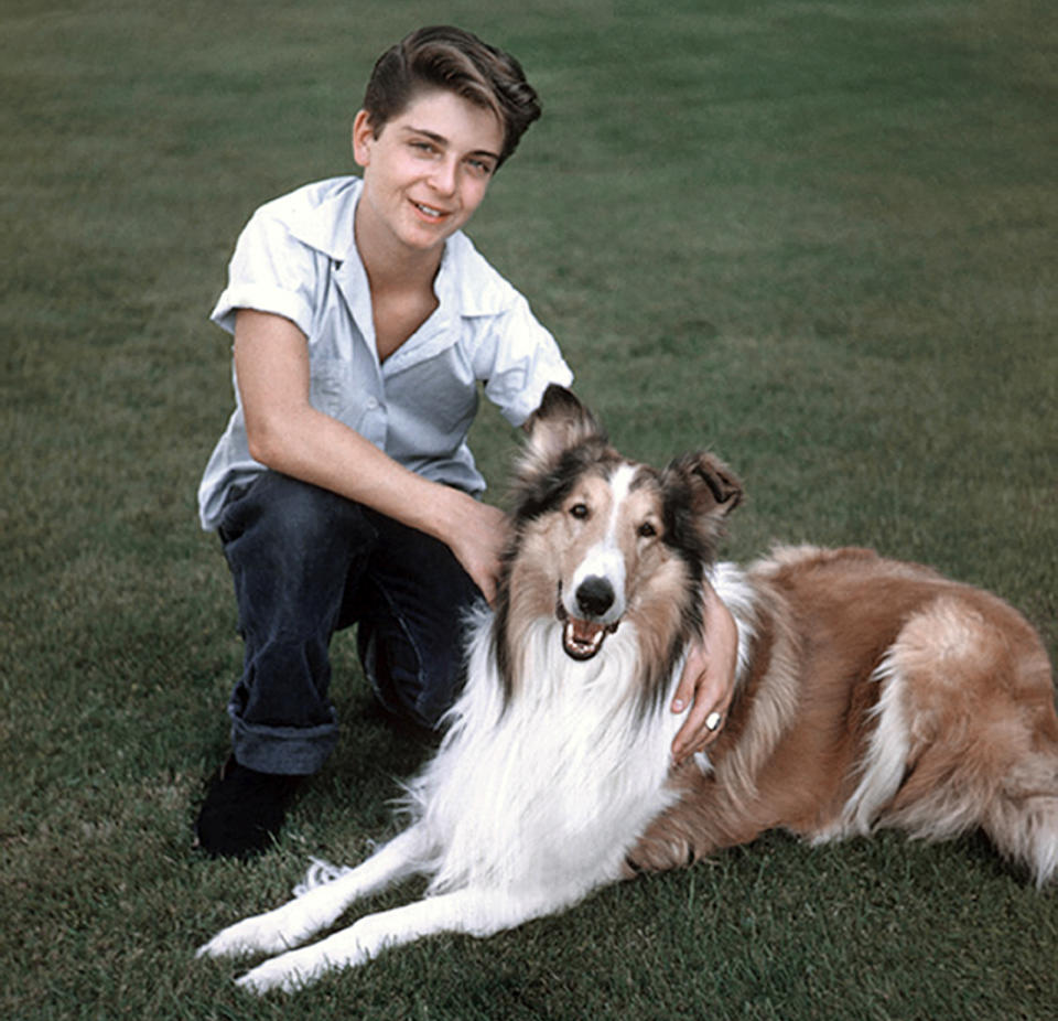 Tommy Rettig and Lassie