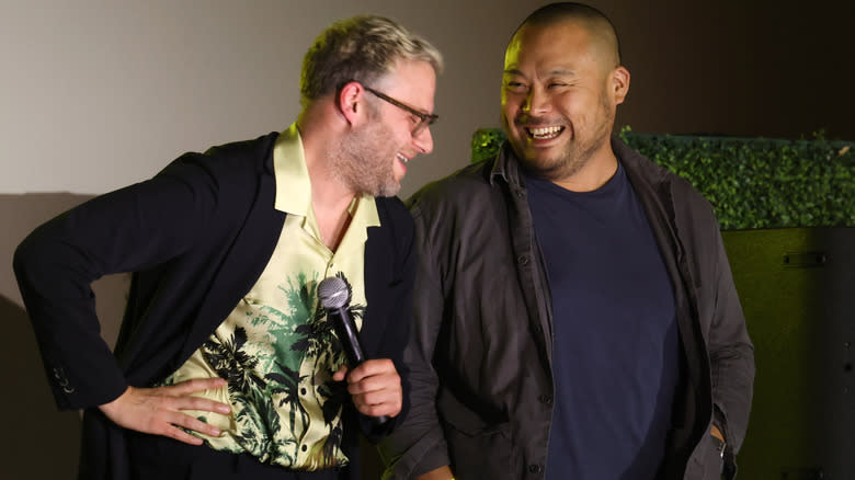 David Chang Seth Rogen Laughing