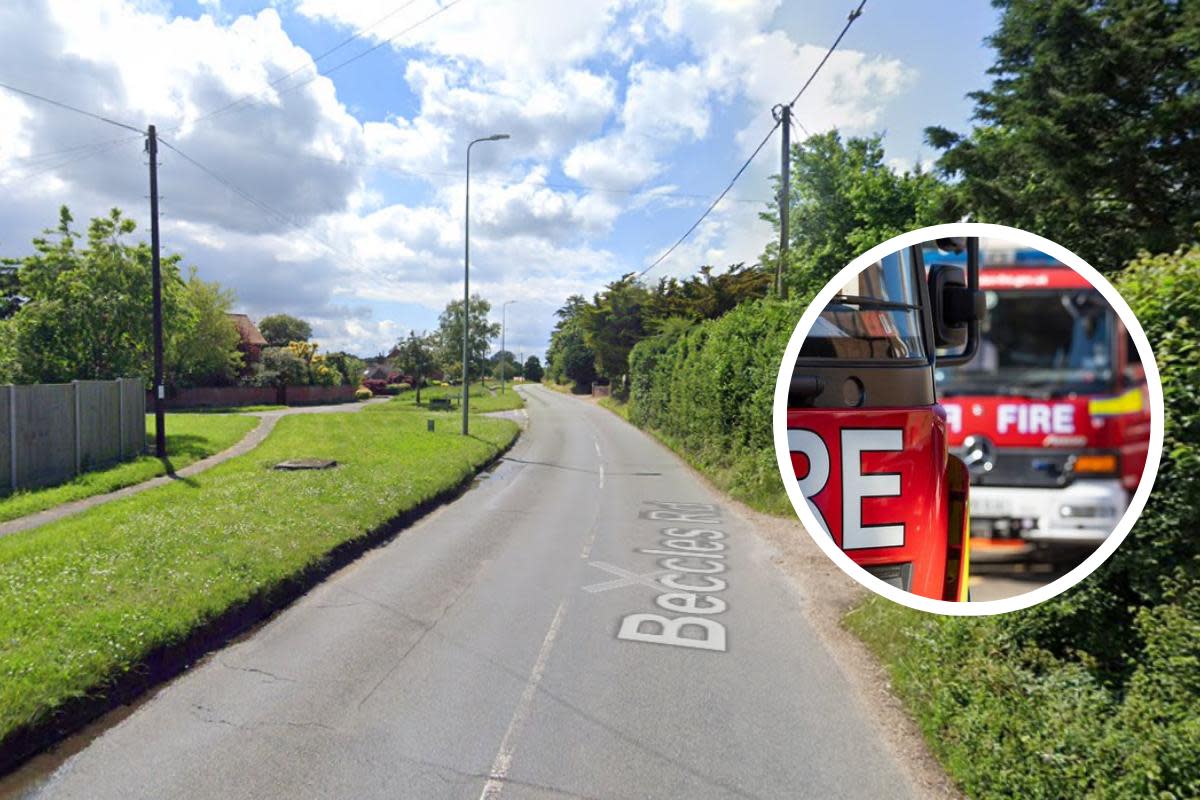 Fire crews have been fighting a blaze in Bungay <i>(Image: Google)</i>