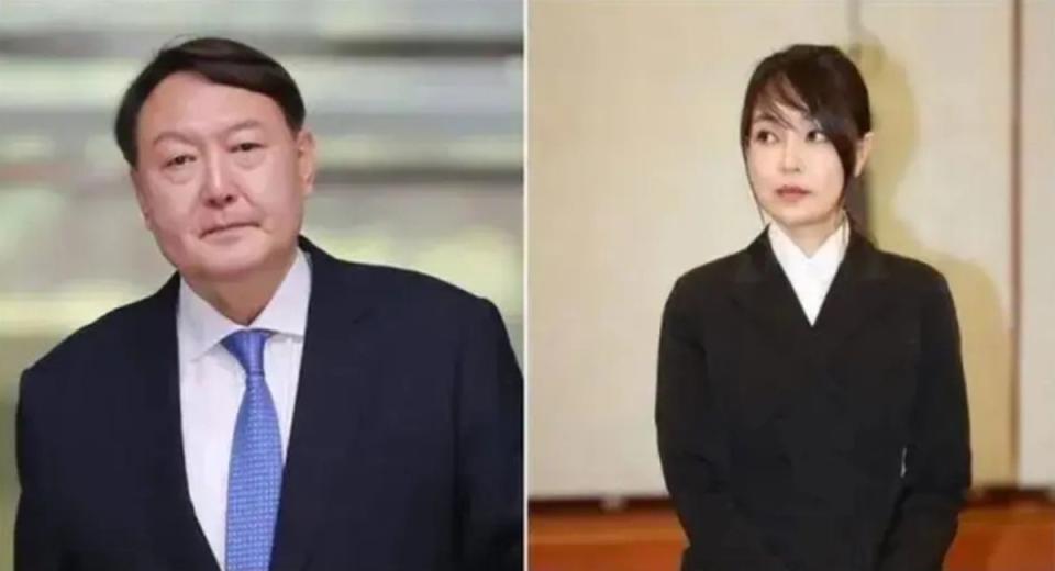 南韓第一夫人金建希（圖右）涉嫌收受名牌包，疑似違反「禁止不正當請托與收受財物法」與收賄，南韓檢方已決定追查。