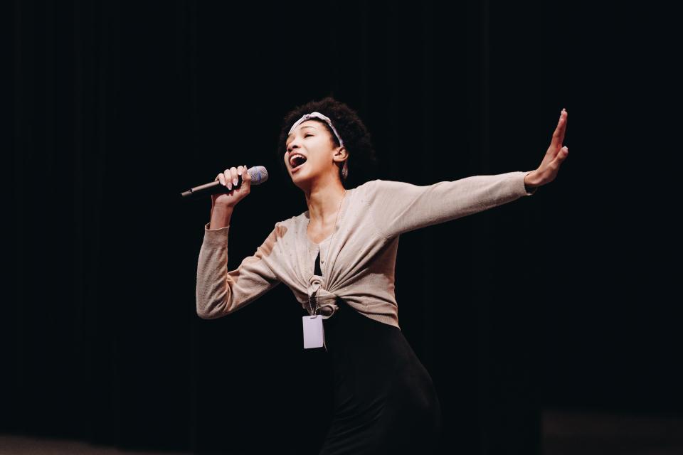 Elisha Rodriguez-Ford, 19, of Pennsauken will perform “I Could Have Danced All Night” from "My Fair Lady" at the Garden of Dreams Talent Show.