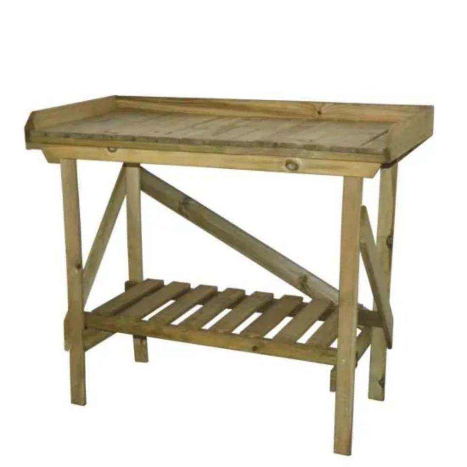 Yeprem Mahogany Wood Potting Bench