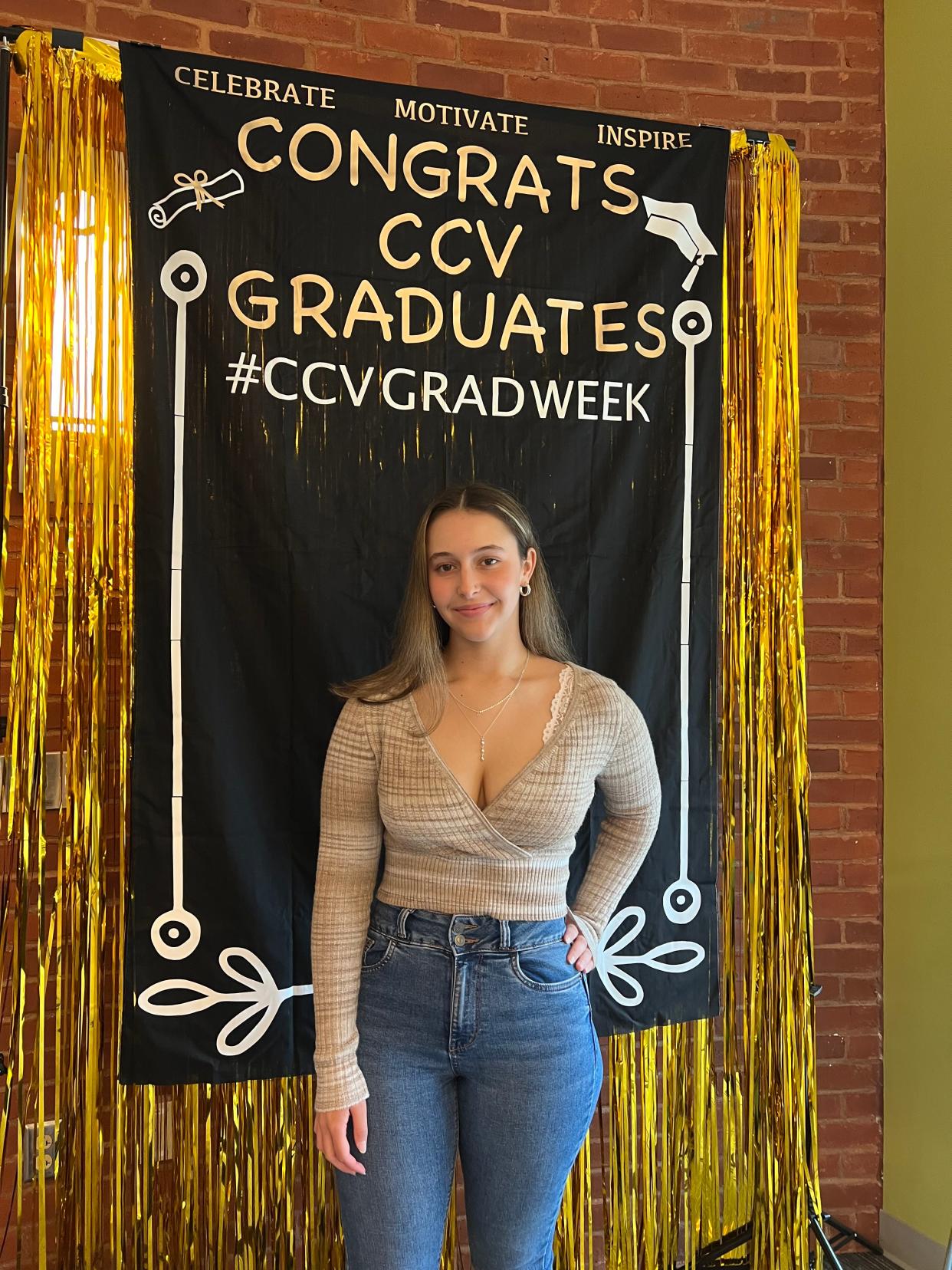 Faith Holbrook, 19, was weeks away from graduating with her associate's degree from Community College of Vermont on April 19, 2023. It was a special moment knowing how hard she worked through high school, taking Early College as a senior and then being among the first cohort of students to complete the McClure Free Degree Promise and earn an associate degree for free.