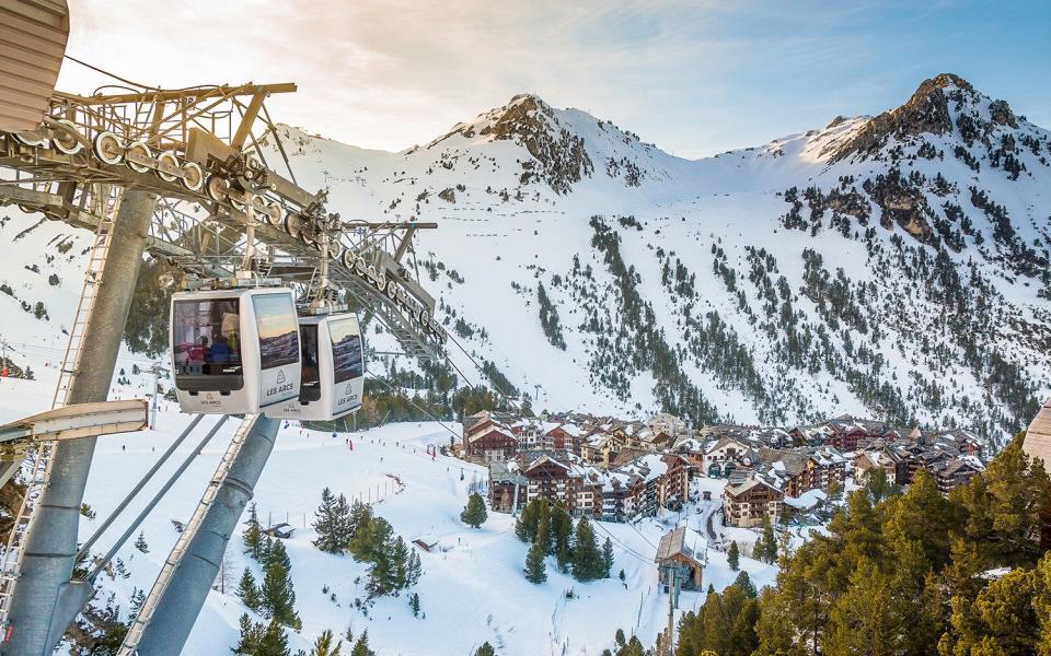 Arc 1950 is one of the snowiest villages in the Alps