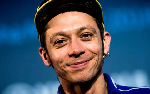 MADRID, SPAIN - JANUARY 24: Rider Valentino Rossi attends the Movistar Yamaha Team Presentation 2018 on January 24, 2018 in Madrid, Spain. (Photo by Samuel de Roman/Getty Images) - Credit: Samuel de Roman/Getty Images