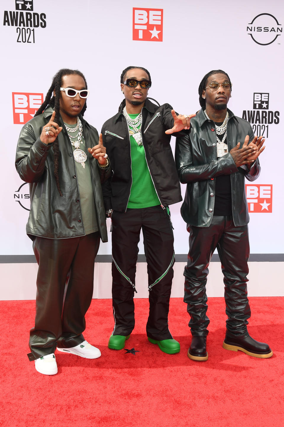 Migos in Bottega Veneta - Credit: Michael Buckner/WWD