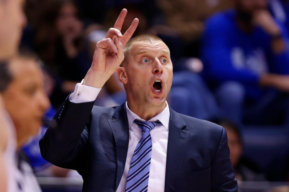 BYU head coach Mark Pope is reportedly headed to Lexington, Ky., to take the Kentucky basketball coaching position, according to multiple reports.