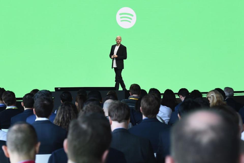 Spotify-CEO Daniel Ek – hier beim ersten Investorentag des Musik-Streamingdienstes.