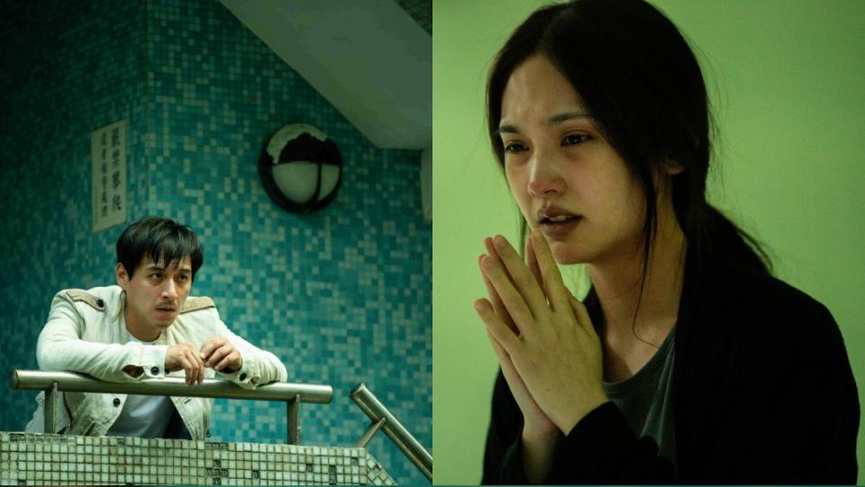 鄭人碩（左）、楊丞琳在電影《靈語》中飾演夫妻。（圖／甲上提供）
