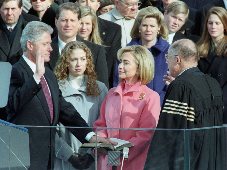 bill clinton inauguration