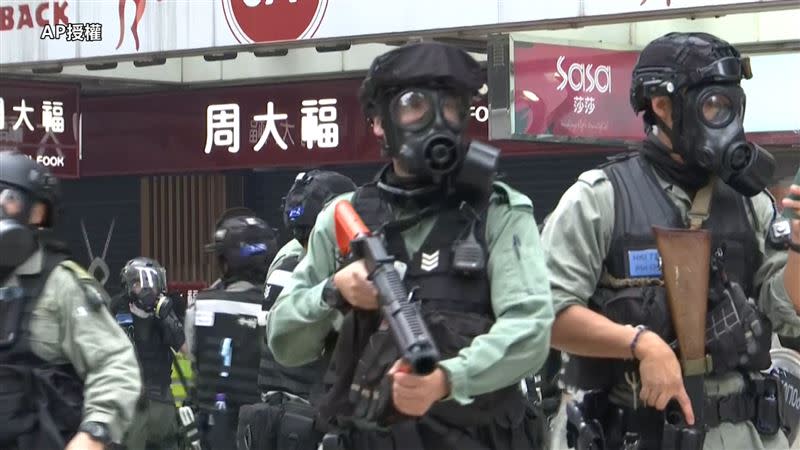 香港警察。（圖／AP影音授權）