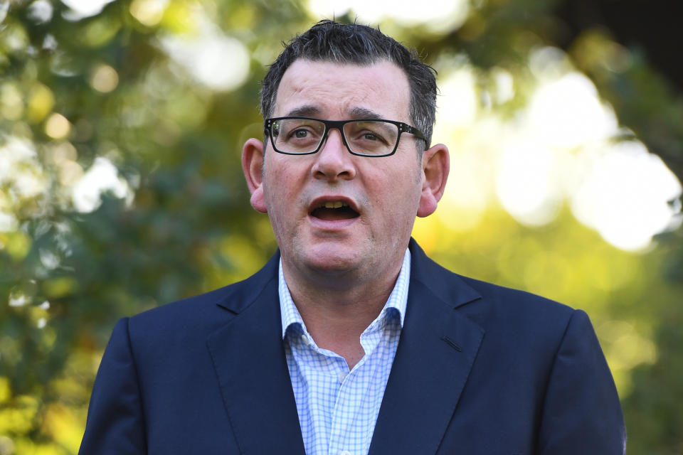 Daniel Andrews stressed if the restrictions aren't adhered to, people will die. Source: AAP