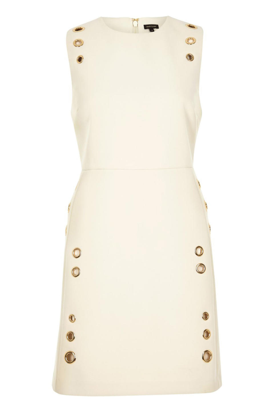 <p>River Island Cream Eyelet A-Line Dress, $120; <a rel="nofollow noopener" href="http://us.riverisland.com/women/dresses/shift-dresses/cream-eyelet-a-line-dress-690066" target="_blank" data-ylk="slk:riverisland.com;elm:context_link;itc:0;sec:content-canvas" class="link ">riverisland.com</a></p>