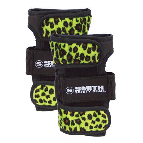 4) Scabs Wrist Guards, Green Leopard