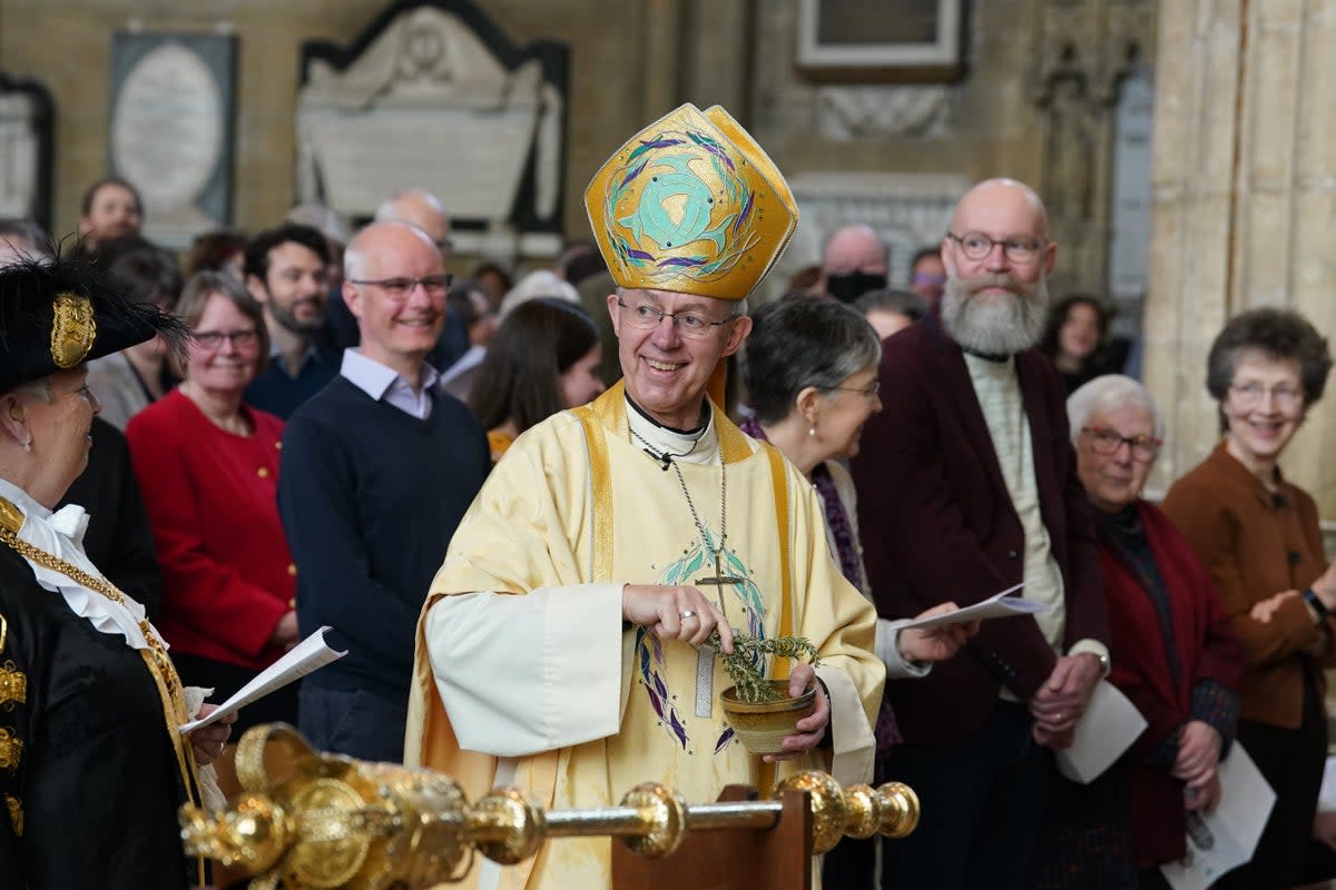 The Archbishop of Canterbury Justin Welby during the Easter Sung Eucharist (Gareth Fuller/PA) (PA Wire)