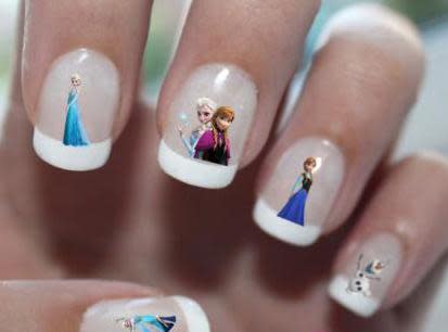 Disney Frozen nails nail art