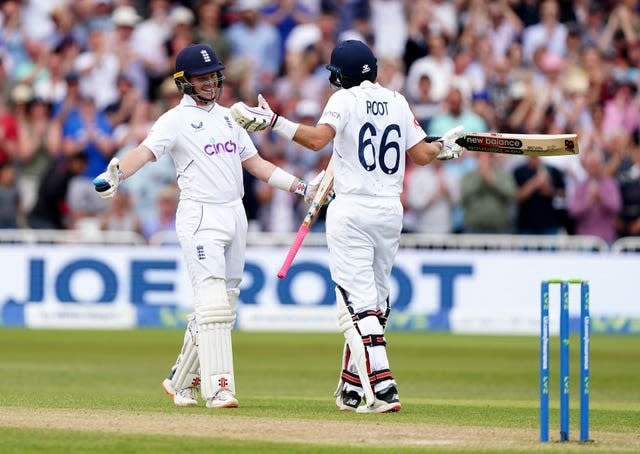 Ollie Pope and Joe Root