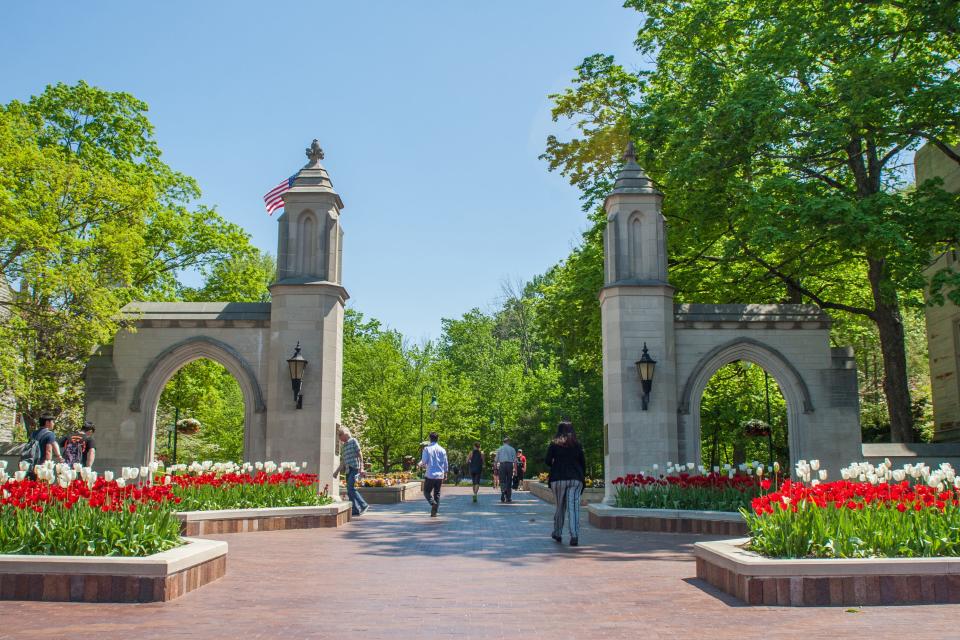 The Sample Gates are an iconic part of Indiana University but they've only been part of the campus in Bloomington since they were gifted to the school by Edson Sample, the former director of the Office of Scholarships and Financial Aid.